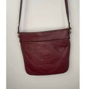 Lauren Ralph Lauren Deep Red Crossbody Bag